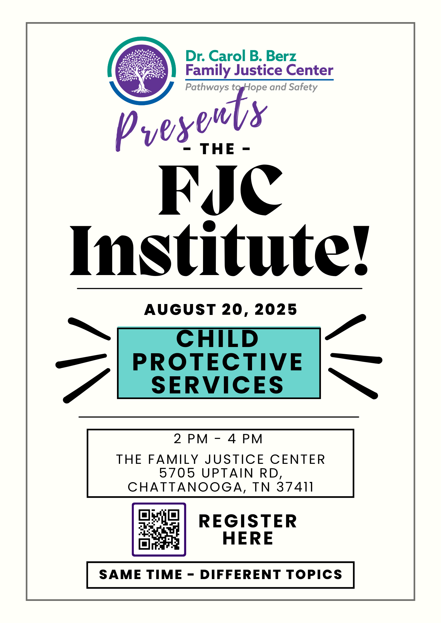 Event: FJC Institute - Child Protection Services | City of Chattanooga